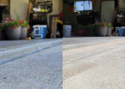 concrete lifting and leveling before and after 2